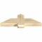 Ekena Millwork Eugene Rough Sawn Timber Gable Bracket, Douglas Fir, 36"W x 12"H x 4"D x 6"F, 8/12 Pitch GBW036X12X0406EUG00RDF - alternate 3